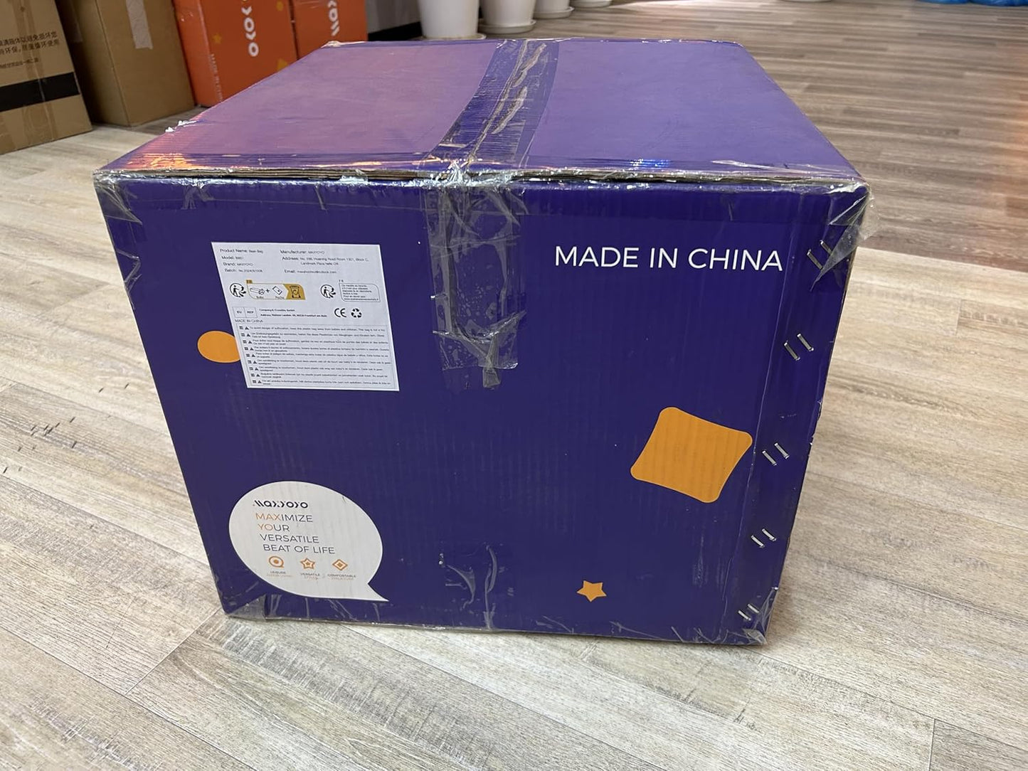 MAXYOYO 2 Seater Sofa Corduroy, Upholstered Floor Sofa Chair with Armrests, Loveseat Boneless Couch with Tufted Cushion & Backrest, Large Bean Bag Couch for Bedroom Living Room