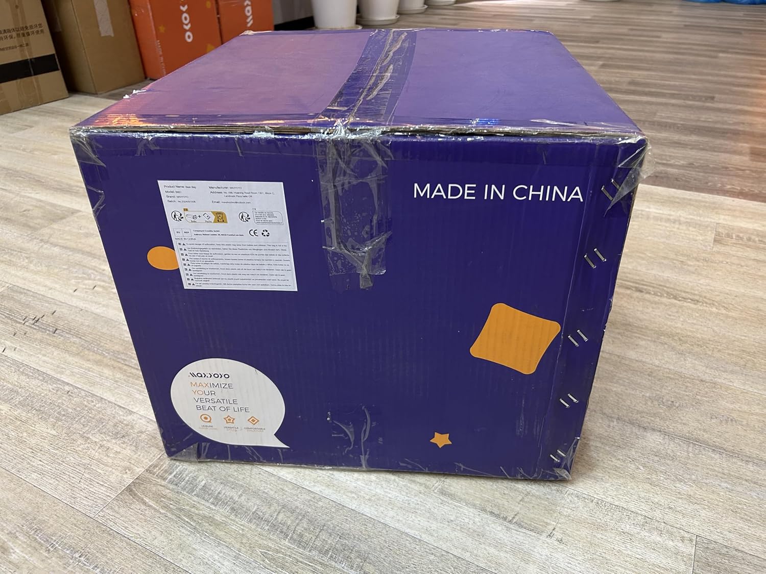 MAXYOYO 2 Seater Sofa Corduroy, Upholstered Floor Sofa Chair with Armrests, Loveseat Boneless Couch with Tufted Cushion & Backrest, Large Bean Bag Couch for Bedroom Living Room