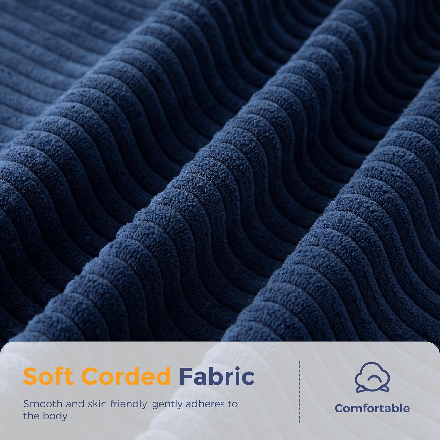 MAXYOYO 2 Seater Sofa Corduroy, Upholstered Floor Sofa Chair with Armrests, Loveseat Boneless Couch with Tufted Cushion & Backrest, Large Bean Bag Couch for Bedroom Living Room